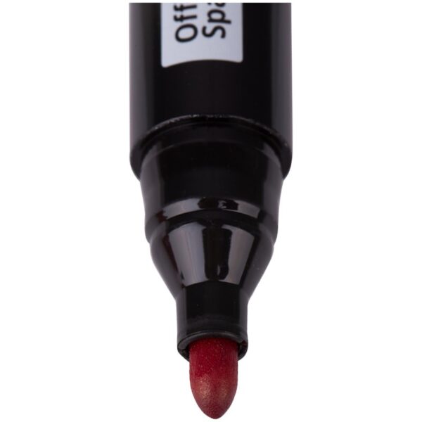 Маркер перманентный OfficeSpace "Contact" красный, пулевидный, без клипа, 3мм — изображение 4