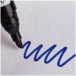 Маркер перманентный OfficeSpace "Contact" синий, пулевидный, без клипа, 3мм — изображение 2