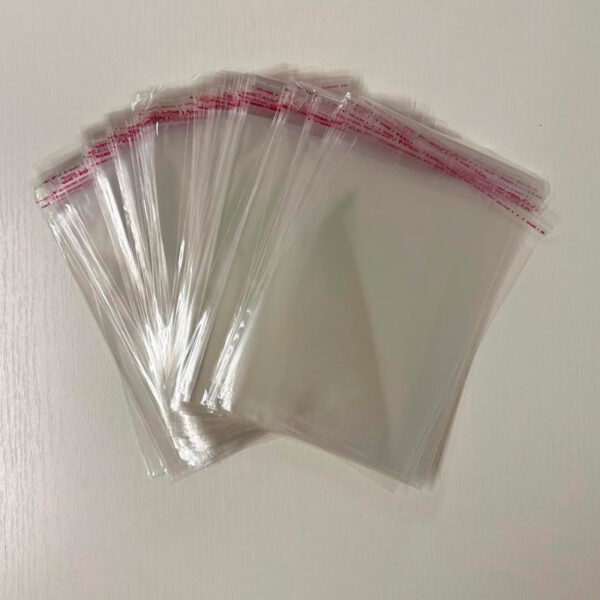 Пакет БОПП с клеевым клапаном со скотчем 80x100 мм+30 мм, толщина 25 мкм (250 штук в упаковке)    — изображение 1