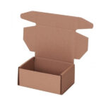 Почтовая картонная коробка 220*165*100 мм тип “Д”, самосборный короб из гофрокартона Т22