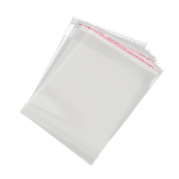 Пакет БОПП с клеевым клапаном со скотчем 300x350 мм+40 мм, с усиленным швом, толщина 25 мкм (250 штук в упаковке) — изображение 4