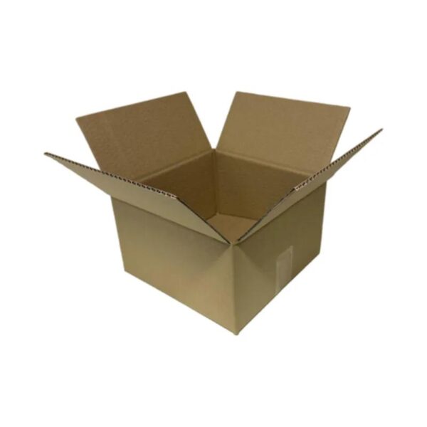 Коробка картонная 250*250*150 мм без ручек, короб из гофрокартона Т22 бурый — изображение 1