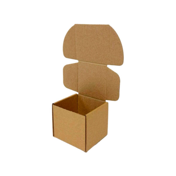 Самосборная картонная коробка 90*90*90 мм FEFCO 0713, короб из микрогофрокартона Т11 — изображение 1