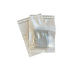 Курьерский пакет 340*460+40мм без кармана, без логотипа, толщина 50 мкм, белый (полупрозрачный) (50 штук в упаковке)